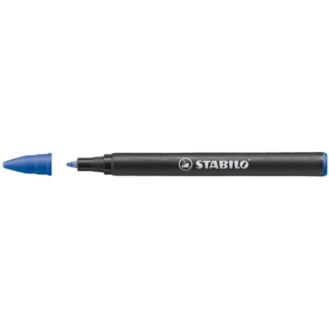 Rollerpenvulling STABILO Easyoriginal fijn blauw doosje à 20 stuks