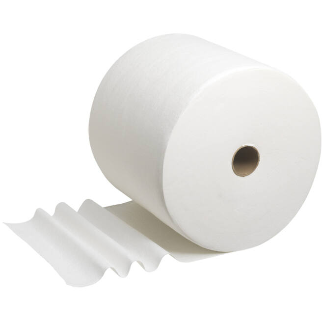 Poetsrol WypAll L40 PowerClean 1-laags 31,5cmx232m 750vel wit 7452