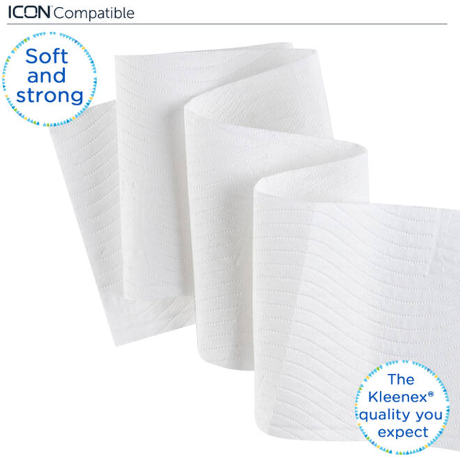 Toiletpapier Kleenex 3-laags 195vel wit 8459