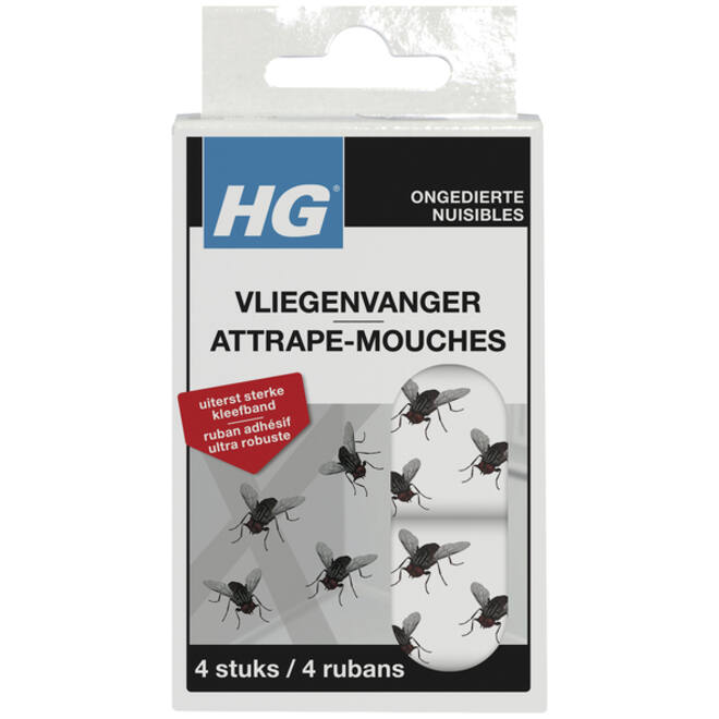 Vliegenvanger HG HGX kleefstrips 4 stuks