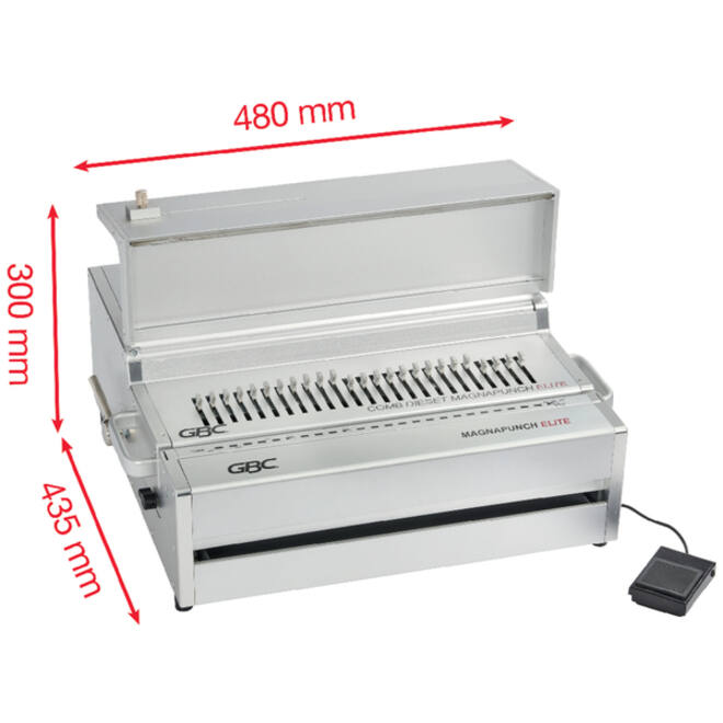 Inbindmachine GBC Multibind Magnapunch Elite + voetpedaal