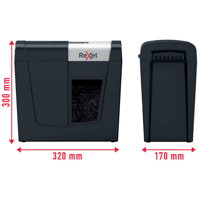 Papiervernietiger Rexel Secure MC3 P5 snippers 2x15mm