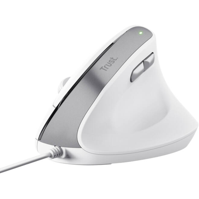 Muis Trust ergonomisch BAYO II wit