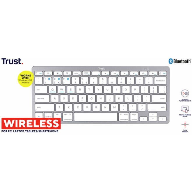 Toetsenbord Trust BASICS bluetooth