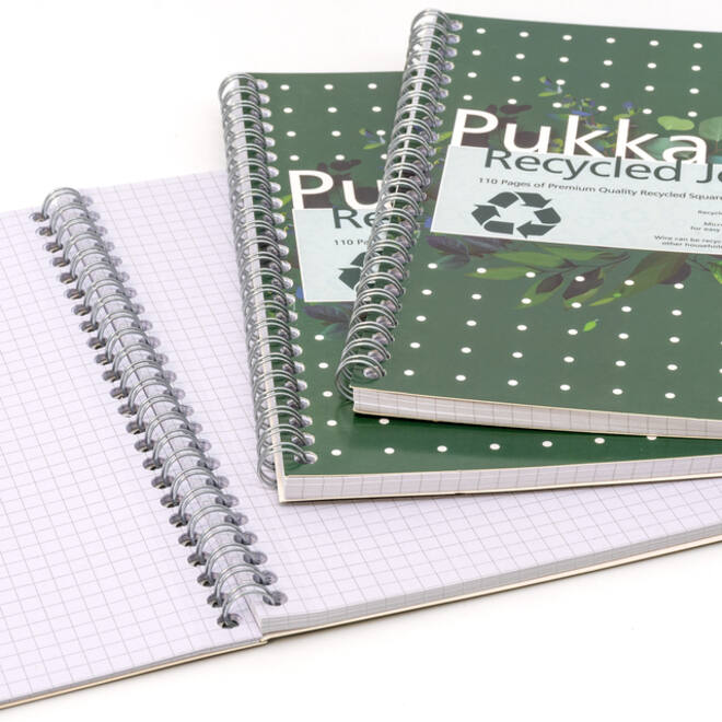 Notitieboek Pukka Jotta A5 ruit 5x5mm 110 pagina's 80gr groen