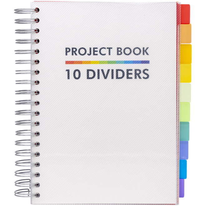 Projectboek Pukka White B5 lijn 10-tabs 400 pagina's 80gr