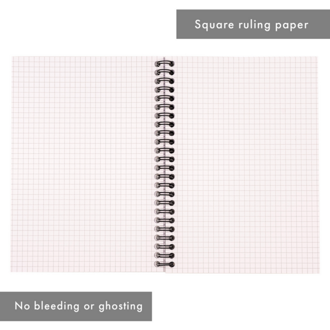 Notitieboek Pukka Jotta A5 ruit 5x5mm 200 pagina's 80gr groen