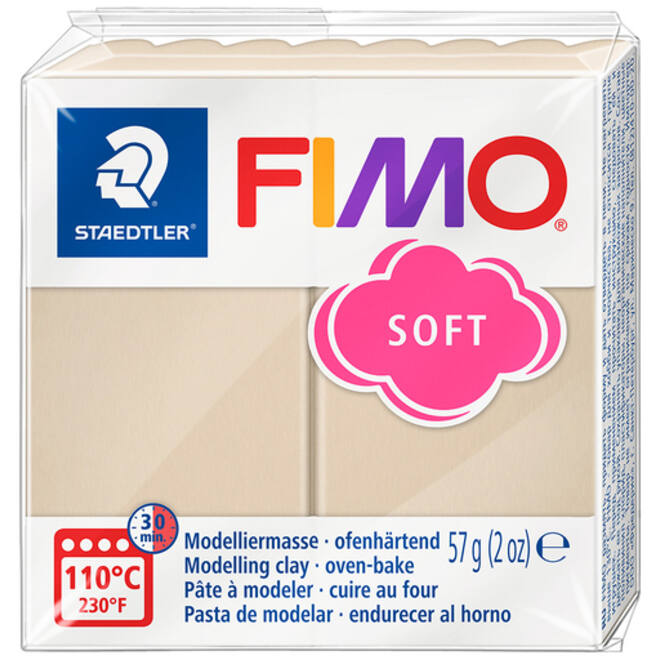 Boetseerklei Fimo soft 57 gram sahara