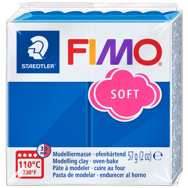 Boetseerklei Fimo soft 57 gram pacificblauw