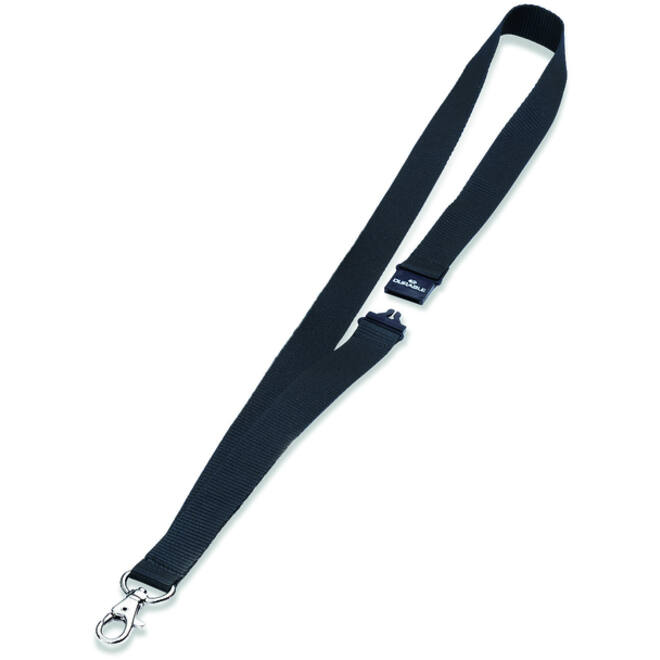 Textielkoord Durable ECO met karabijnhaak 10 stuks