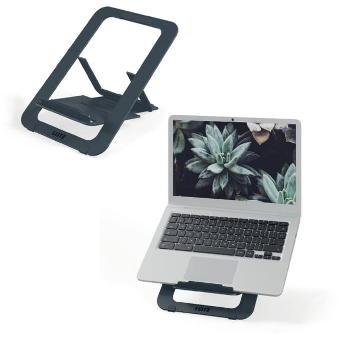 Laptopstandaard Leitz Ergo Aluminium plat verstelbaar