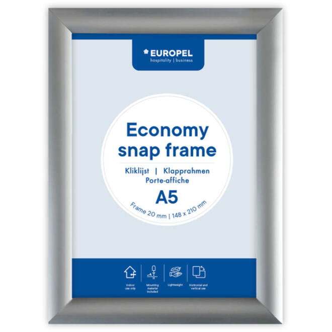 Kliklijst Europel Economy A5 zilver