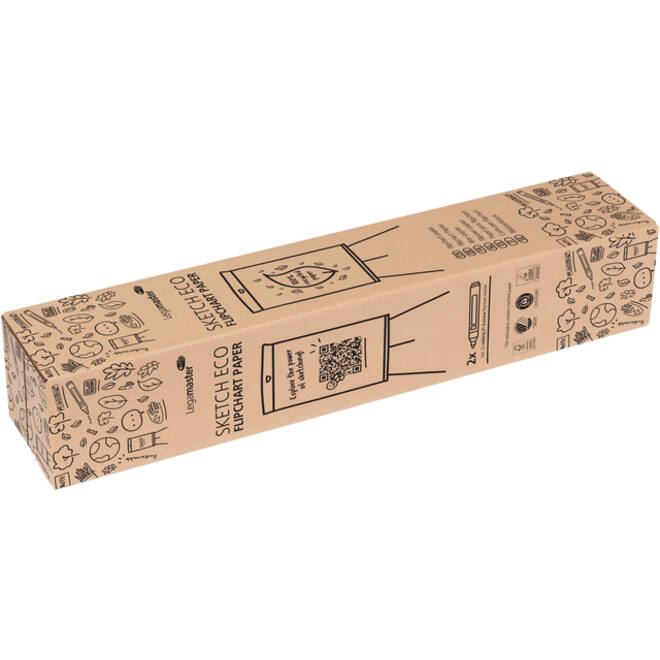 Flipoverpapier Legamaster SKETCH ECO raster 2x 50 vellen