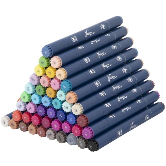 Alcoholmarkers Nassau Arts duopunt set à 48 kleuren