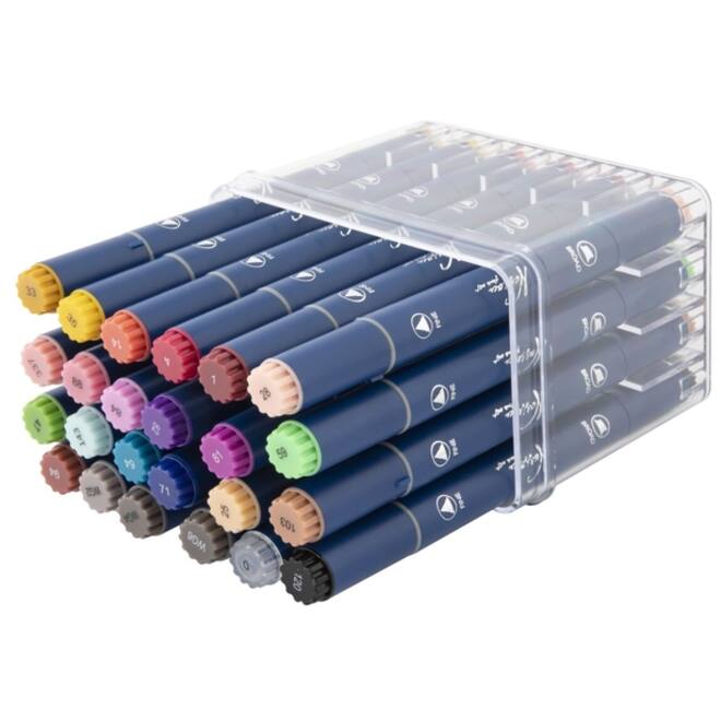 Alcoholmarkers Nassau Arts duopunt set à 24 kleuren