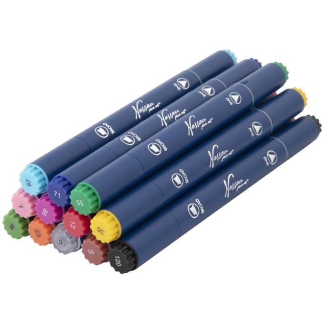 Alcoholmarkers Nassau Arts duopunt set à 12 kleuren