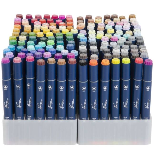 Alcoholmarkers Nassau Arts duopunt set à 168 kleuren