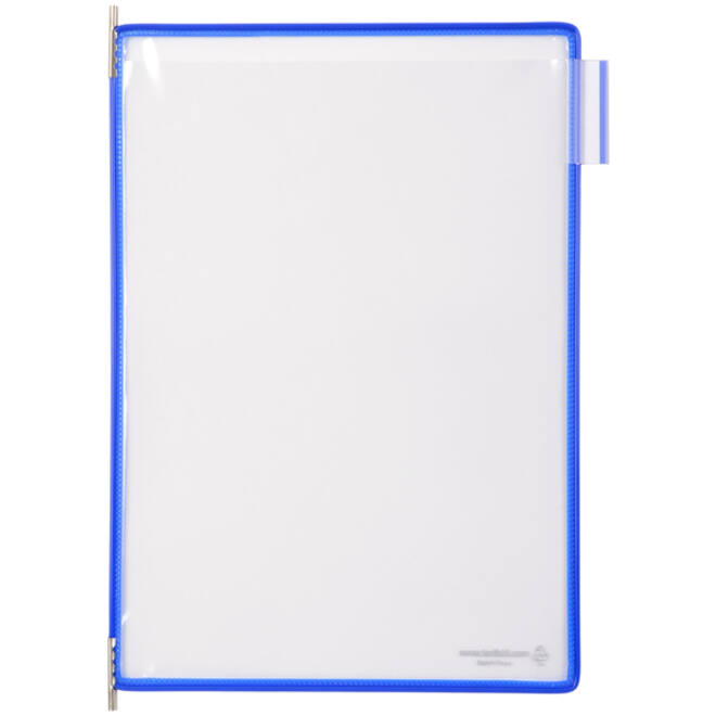 Zichtpaneel Tarifold A4 verticaal blauw 10 stuks