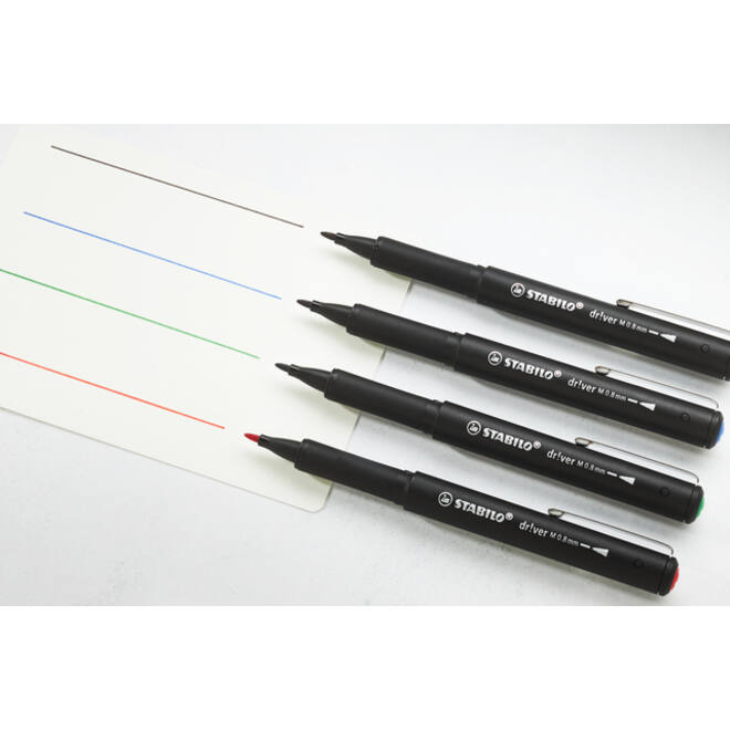 Fineliner STABILO dr!ver medium blauw