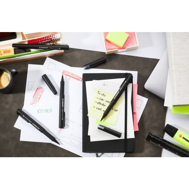 Fineliner STABILO dr!ver medium blauw