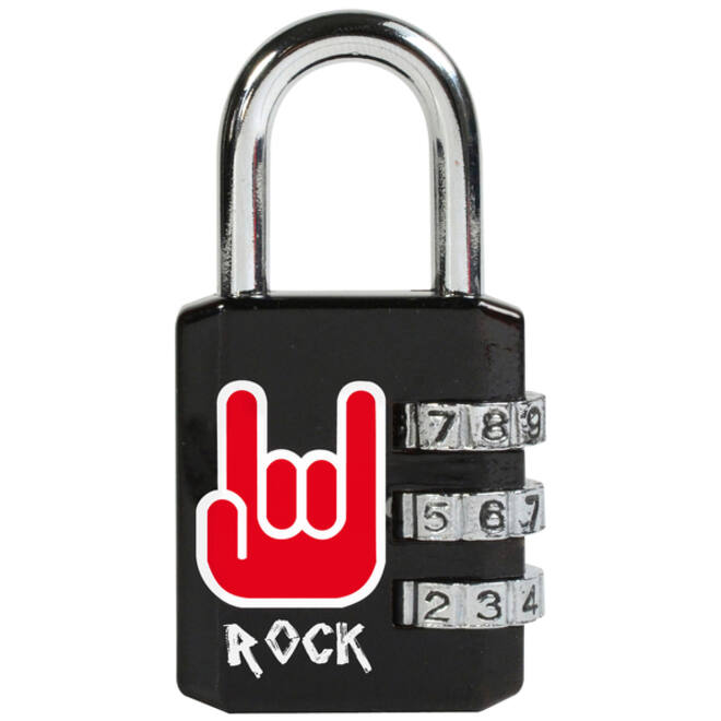 Hangslot Masterlock 3-cijfer combinatie 30mm rock patroon