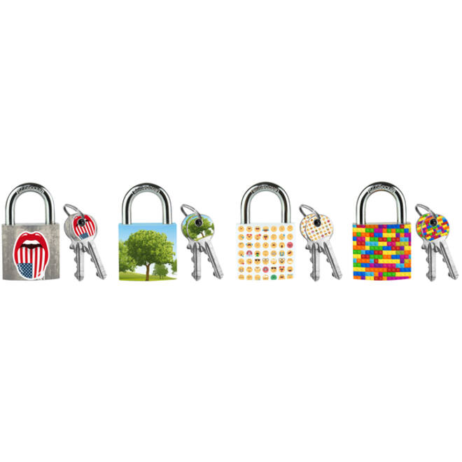 Hangslot Masterlock 30mm 4 patronen assorti