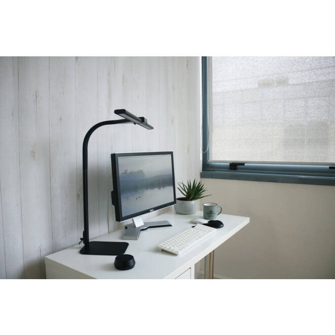 Bureaulamp Unilux Strata base led zwart