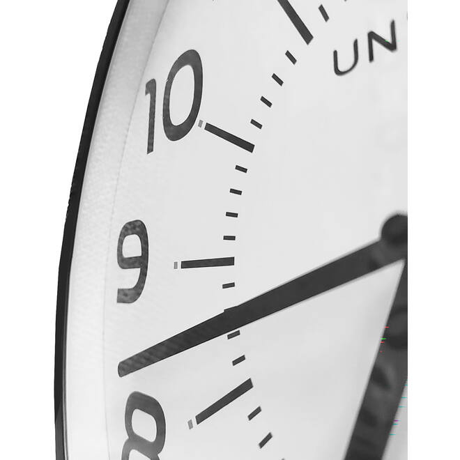 Wandklok Unilux Pop Ø 30.5cm kunststof zwart