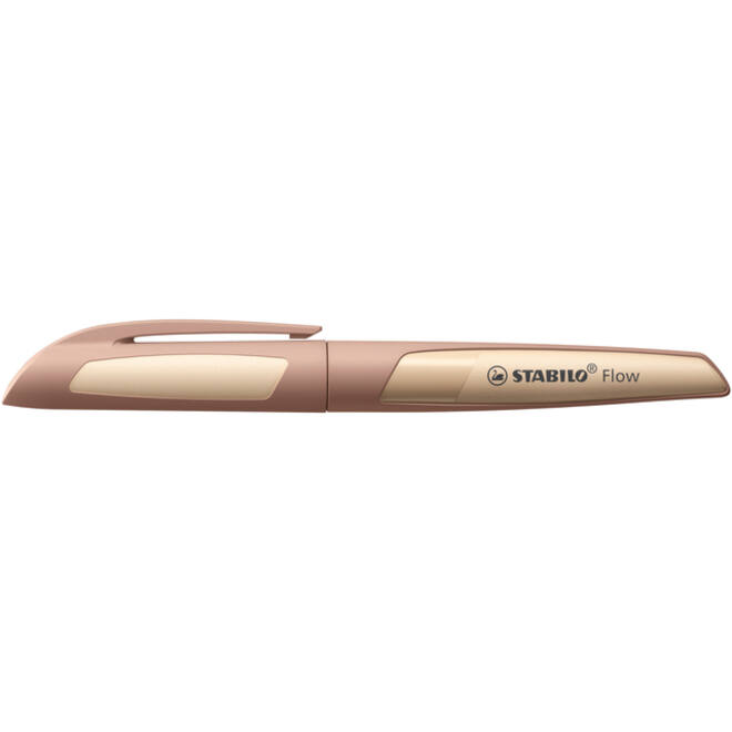 Vulpen STABILO Flow medium lichtbruin blister à 1 stuk
