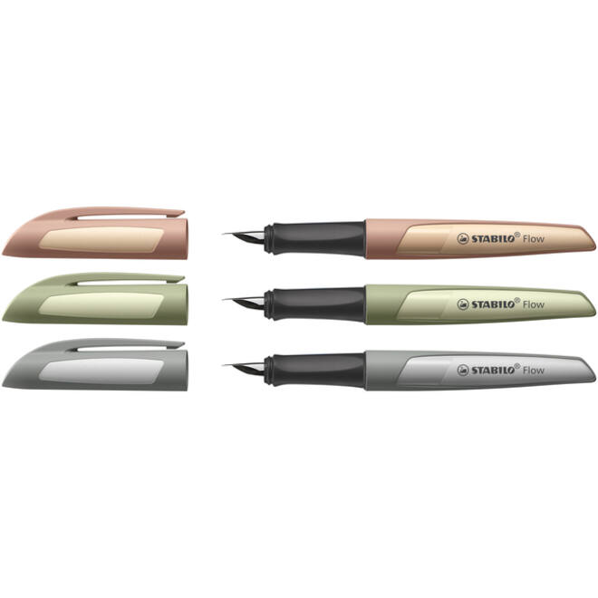 Vulpen STABILO Flow medium grijs blister à 1 stuk