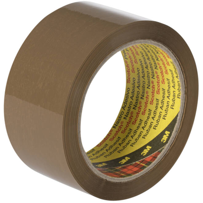 Verpakkingstape Scotch 371 48mmx66m bruin PP