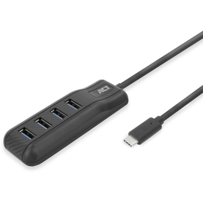 Hub ACT USB-C 3.0 4 poorts USB-A