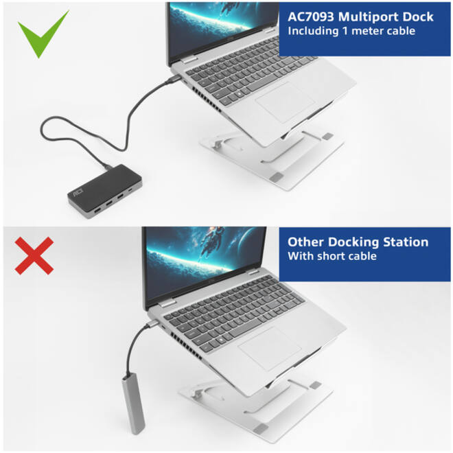 Dockingstation ACT USB-C 4K MST voor 2 HDMI monitoren