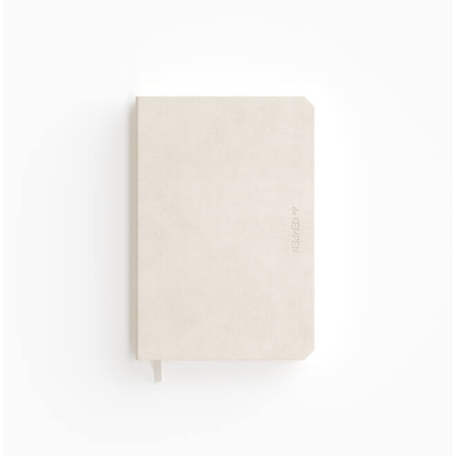 Notitieboek de KEMPEN Cotton Vanilla 110x160mm blanco 160 pagina's 90gr wit