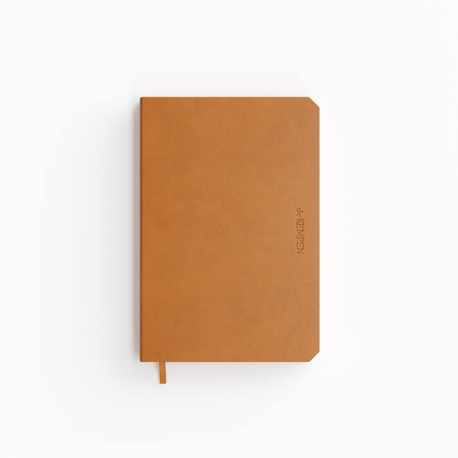 Notitieboek de KEMPEN Atlas 110x160mm blanco 160 pagina's 90gr bruin
