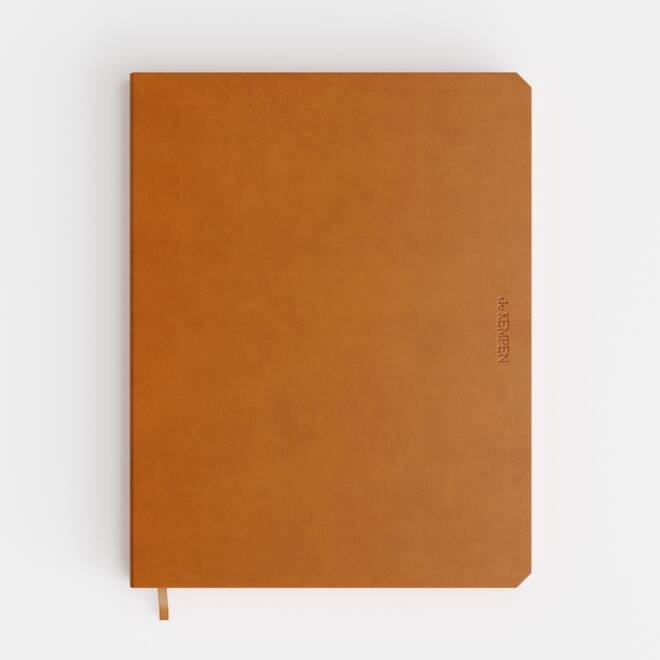 Notitieboek de KEMPEN Atlas 171x220mm lijn 192 pagina's 90gr bruin