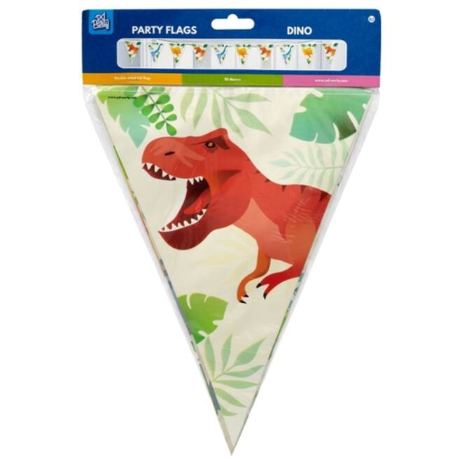 Vlaggenlijn Dino folie 10 meter