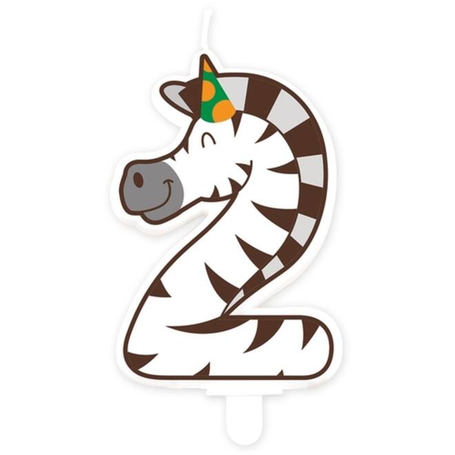 Jungle candle 2 Zebra