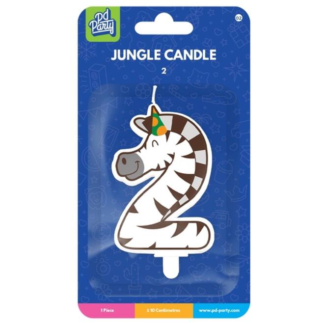 Jungle candle 2 Zebra