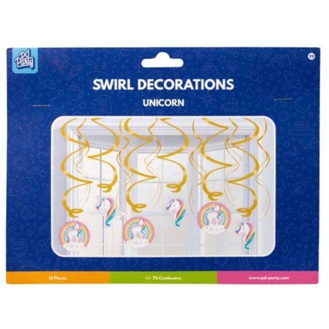 Swirl decorations Unicorn