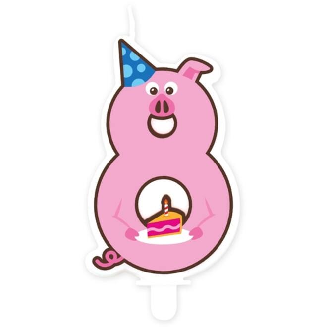 Jungle candle 8 Pig