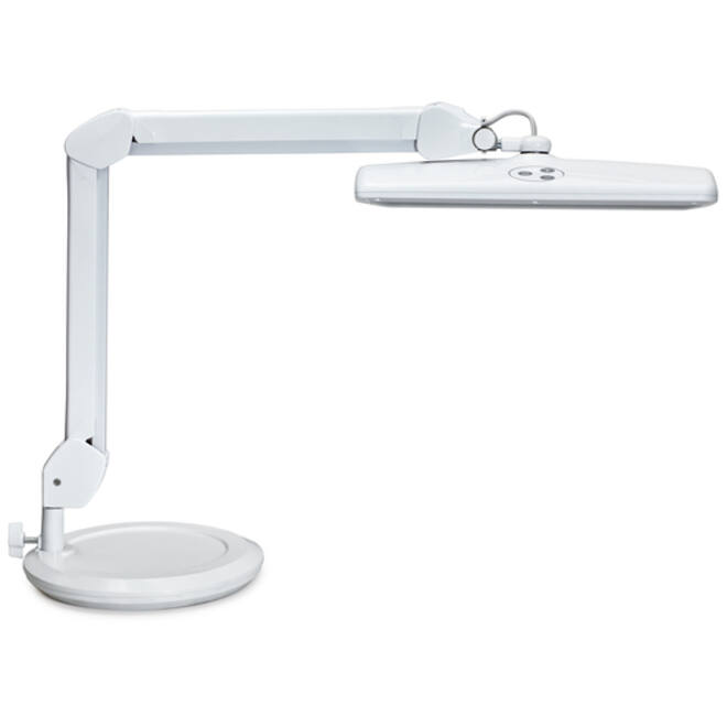 Werkpleklamp MAUL Intro LED dimbaar op voet wit