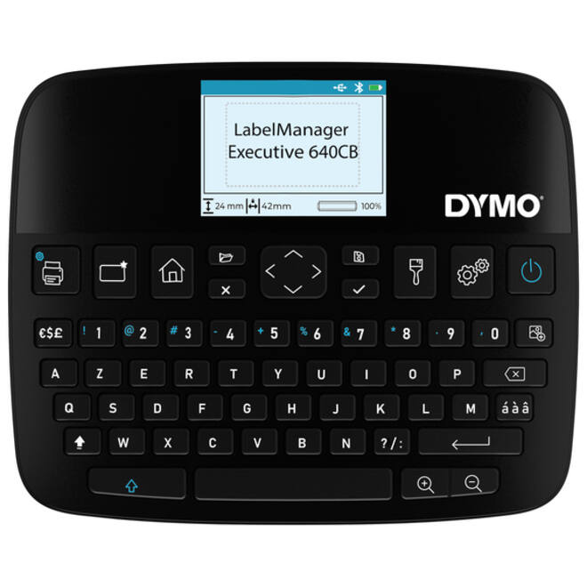 Labelprinter Dymo LabelManager Executive 640CB draagbaar azerty 24mm zwart in koffer