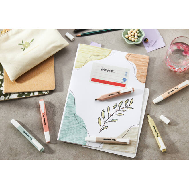 Markeerstift STABILO Swing cool nature colors deskset 18 stuks
