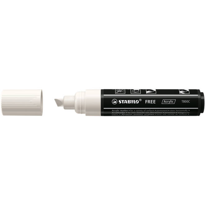 Acrylmarker STABILO Free Acrylic T800C wit