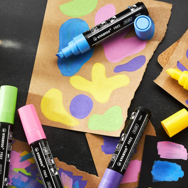 Acrylmarker STABILO Free Acrylic T800C wit