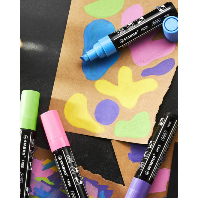 Acrylmarker STABILO Free Acrylic T800C wit