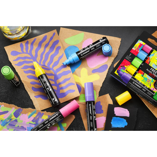 Acrylmarker STABILO Free Acrylic T800C wit