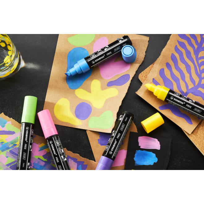 Acrylmarker STABILO Free Acrylic T800C zwart