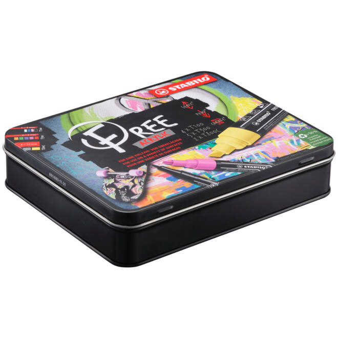 Acrylmarker STABILO Free Acrylic Starter Kit assorti 11 stuks